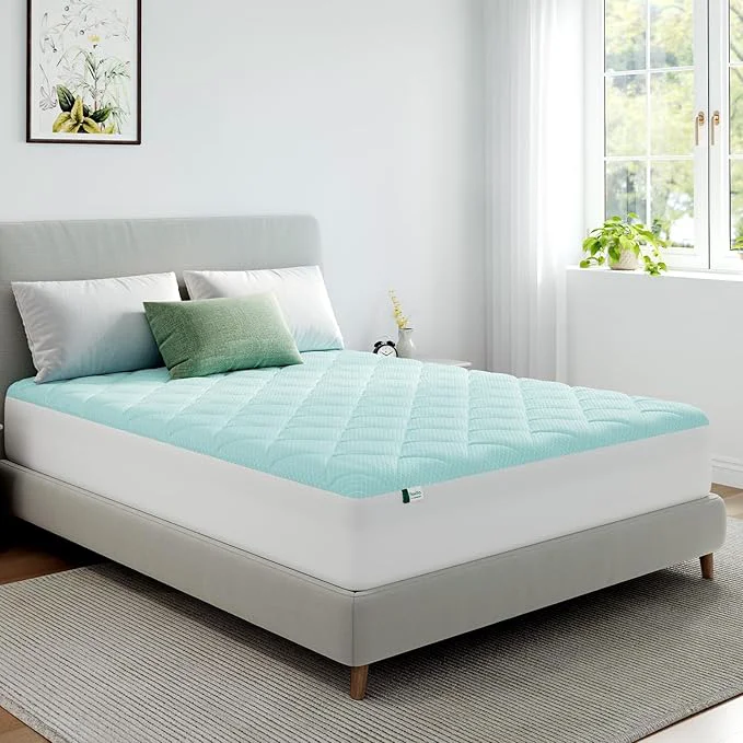Fast Novilla Cooling Mattress Topper Full Size Mattress Pad with Deep Pocket for 8-21 quot Mattress Soft Mattress Cover for Back Pain Relief 3D 7D Down Bed Topper for Hot Sleepers Practical