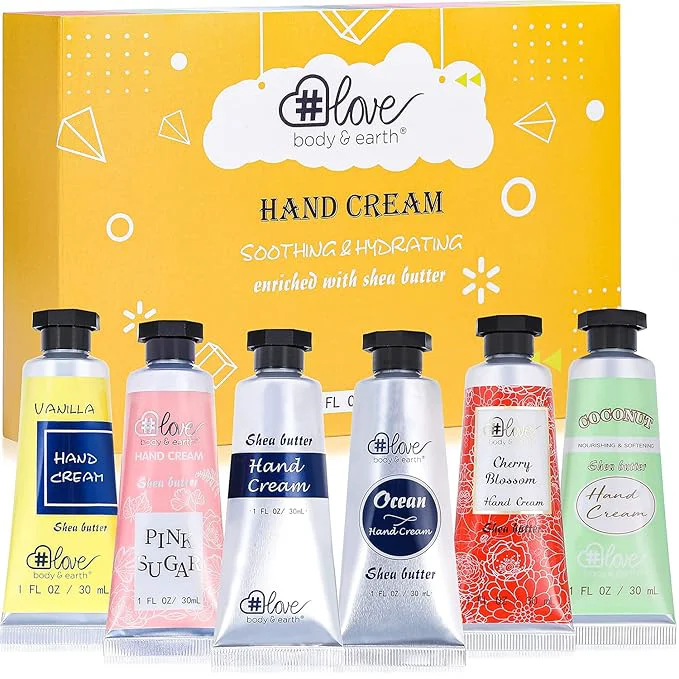 Long-Lasting BODY EARTH LOVE Hand Cream Gifts Set Mothers Day Gifts Practical