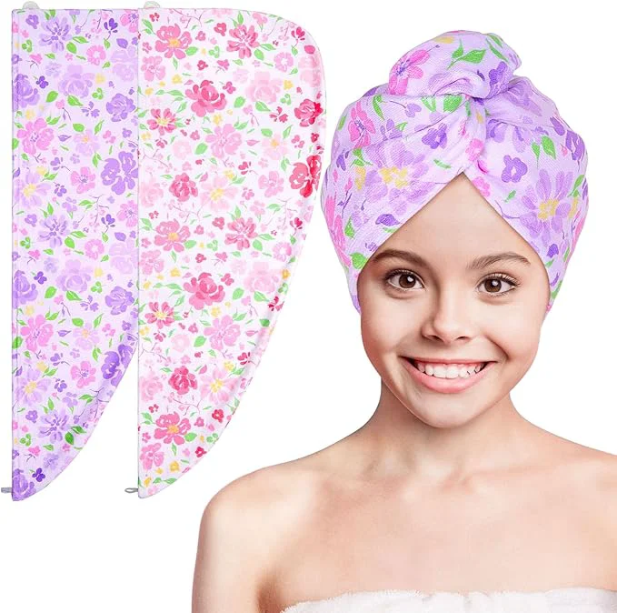 Recyclable Basumee Microfiber Hair Towel Wrap Top-Quality