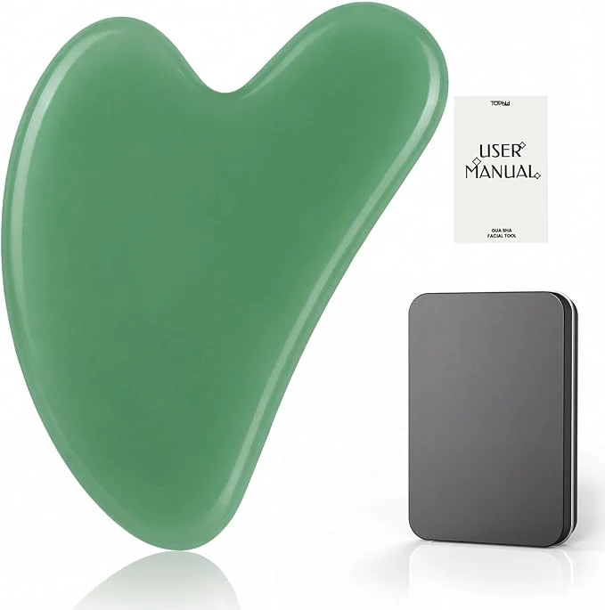Next-Generation Gua Sha Facial Tool – Green Stone Guasha Tool Secure