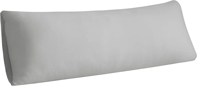 Flexible Stretchy Body Pillow Case Cover – Jersey Knit Long Pillowcase for Body Pillow 1 Pack – Envelope Closure amp Skin-Friendly Soft and Breathable for Sleeping 20 quot x54 quot Light Gray Minimalist