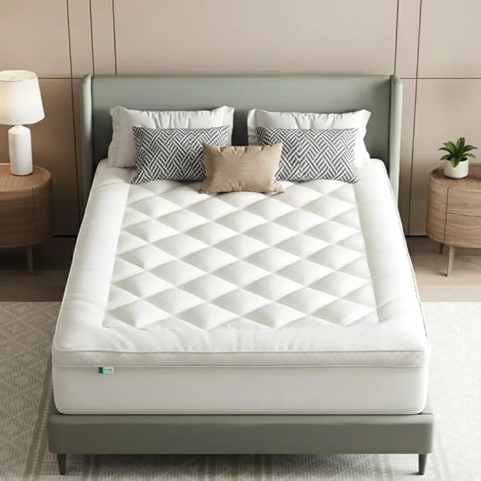 Smooth Novilla Full Mattress Topper Extra Thick Pillow Top Mattress Pad Down Fill Breathable Cotton Cover 8-21 quot Deep Pocket Soft Bed Topper for Back Pain Relief Oatmeal Excellent