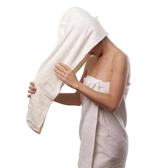 Easy-to-Use Huge Cotton Hair Towel Wrap for Women Premium Material