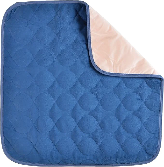 Premium Material NOVA Waterproof Reusable Underpad for Chair Seat Furniture or Bed with Velour Soft Top Layer Washable Incontinence Seat amp Surface Overlay Super Absorbent 22 x 21 Size Blue High-Grade