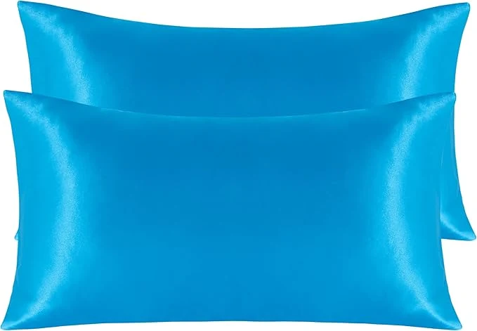 Consistent NTBAY 2 Pack Satin King Pillowcases for Hair and Skin Luxurious and Silky Pillow Cases with Envelope Closure 20×40 Inches Royal Blue Eco-Friendly