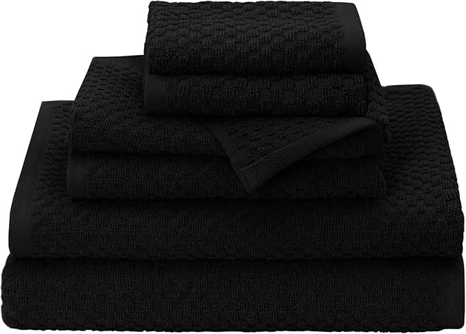 Reusable COTTON CRAFT Waffle 6 Piece Towel Set Premium