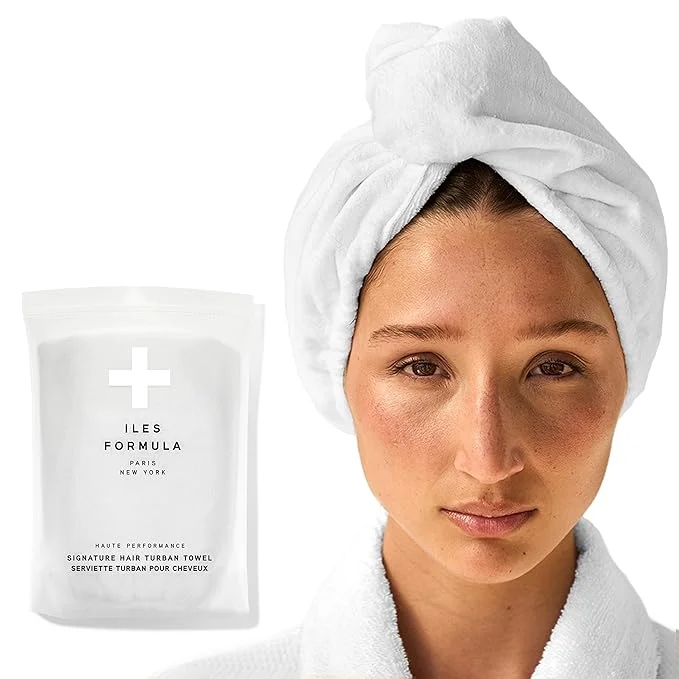 Sophisticated ILES FORMULA Hair Turban Towel – Ultra-Soft Microfiber Hair Towel Wrap Elite