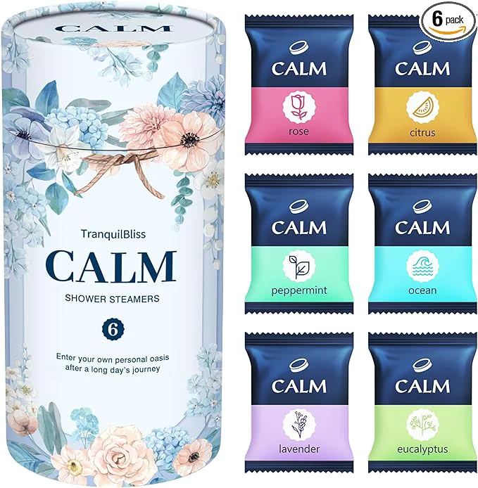 Casual TranquilBliss Shower Steamers 6 Count Scented Shower Bombs Fine