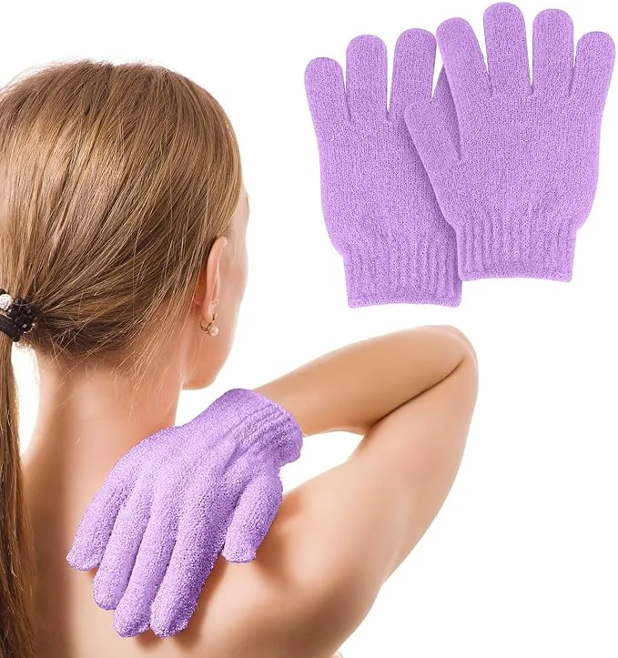 Contemporary MOLOPPO 2 PCS Exfoliating Glove Scrub Gloves Exfoliating Body Exfoliator Prestigious