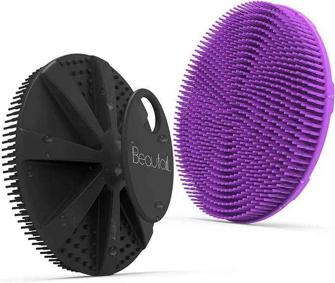 Enhanced Silicone Body Scrubber 2 Pack BEAUTAIL Shower Bath Scrubber More Hygienic Artisan