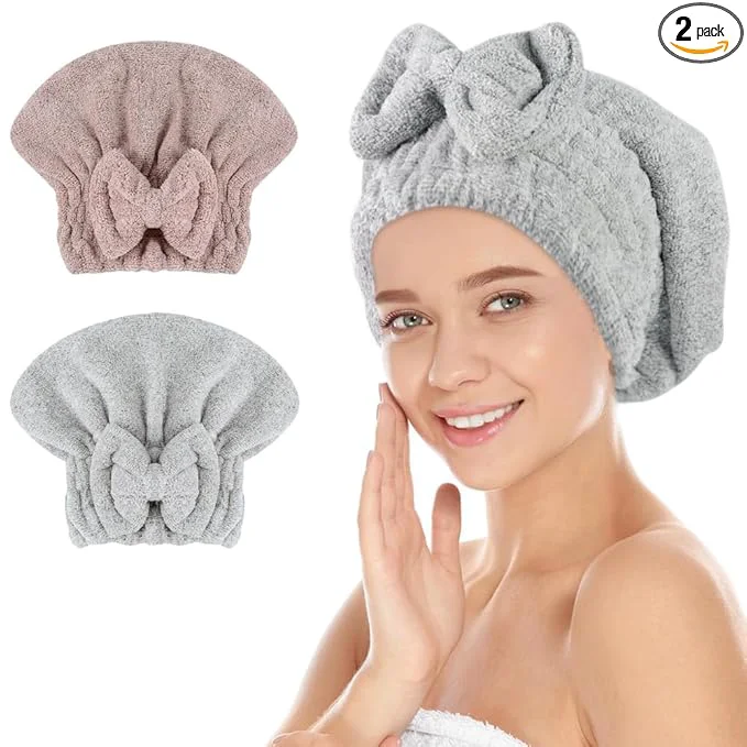 Responsible SUNLAND Large Microfiber Hair Drying Caps Superior