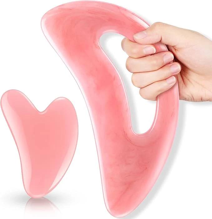 Soft BBTO 2 Pcs Body Gua Sha Tool Large Resin Scraping Tools Casual