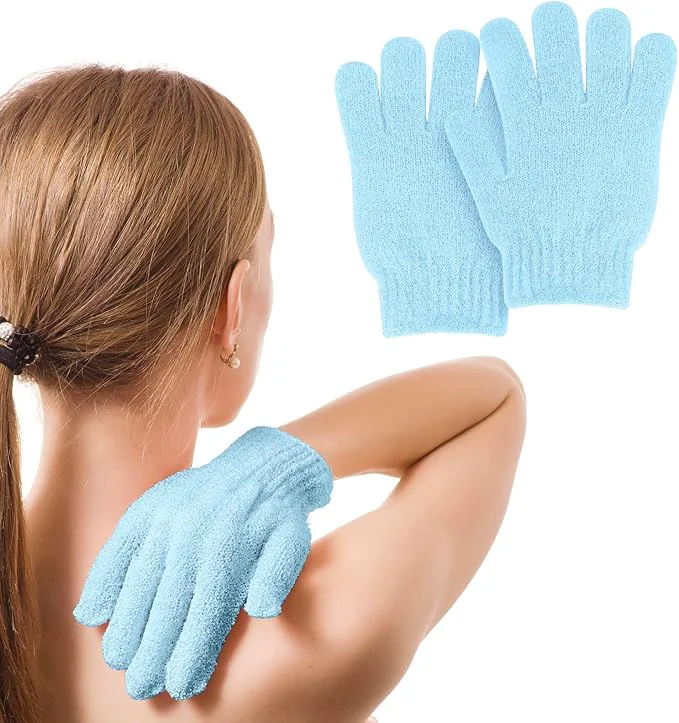 Certified MOLOPPO 2 PCS Exfoliating Glove Scrub Gloves Exfoliating Body Exfoliator Practical