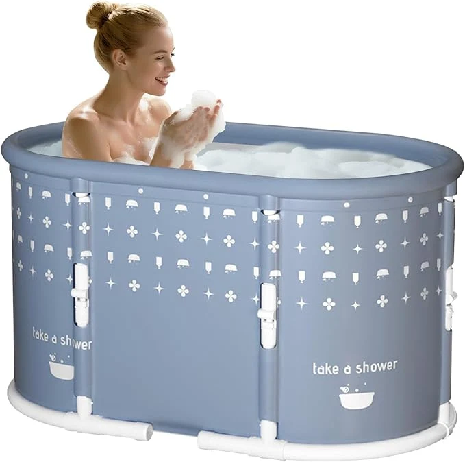 User-Friendly Portable Bathtub Foldable Bathtub No Installation standing Shower Bathtubs Comfortable