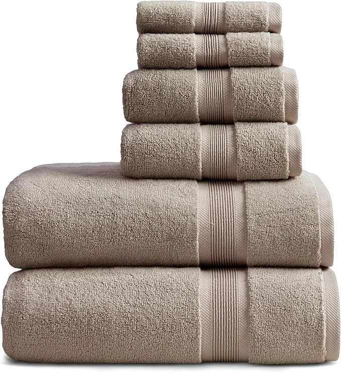 Trusted Springtree Home Luxury Bamboo Rayon Bath Towel Set 6 Piece Set 35 Bamboo Fine