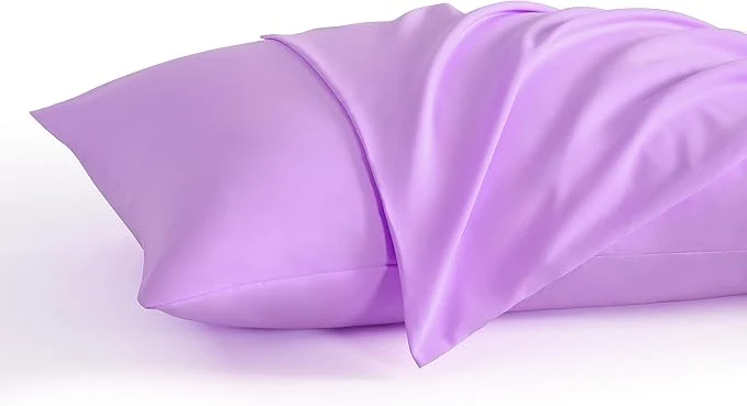 Verified NTBAY King Pillow Cases Set of 2 2 Pack Brushed Microfiber 20×36 Pillow Cases Soft Wrinkle Fade Stain Resistant Light Purple Pillow Cases with Envelope Closure 20×36 Inches Light Purple First-Class