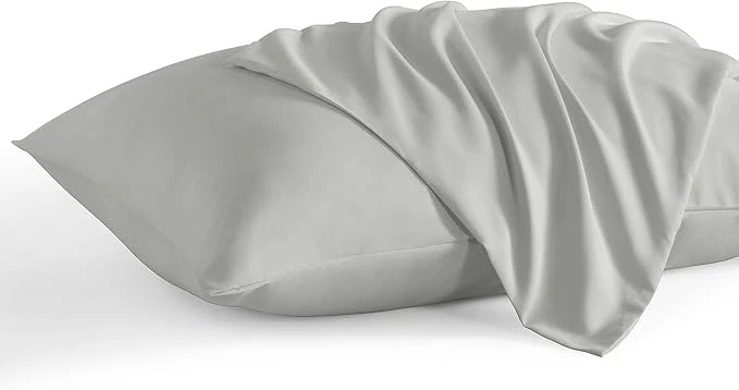 Clean NTBAY Queen Pillow Cases Set of 2 2 Pack Brushed Microfiber 20×30 Pillow Cases Soft Wrinkle Fade Stain Resistant Light Grey Pillow Cases with Envelope Closure 20×30 Inches Light Grey Genuine
