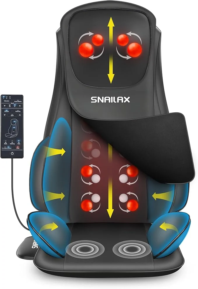 Smart Snailax Shiatsu Neck Back Massager Easy-to-Use