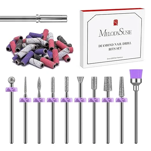 Reusable MelodySusie Nail Drill Bits Nail Gel Polish Remover Tool Sophisticated