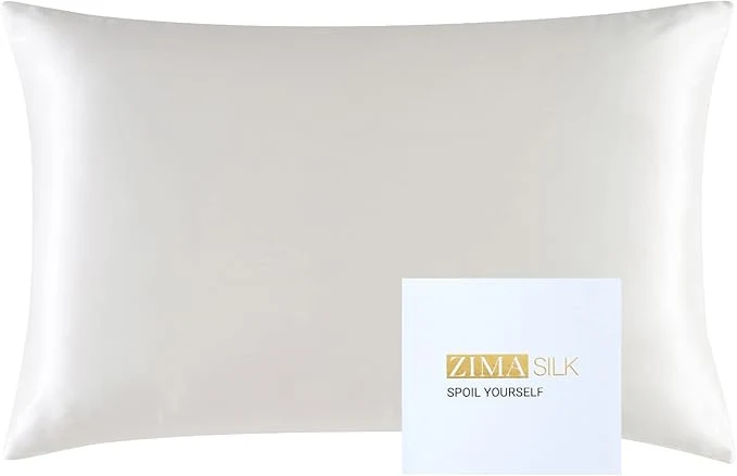 Top-Quality ZIMASILK 25 Momme Pure Mulberry Silk Pillowcase for Hair and Skin Care Highest Grade 6A Pillow Cases for Women Long-Lasting Durablity Gift for Women Men 1Pc King 20 quot x36 quot Ivory Superior