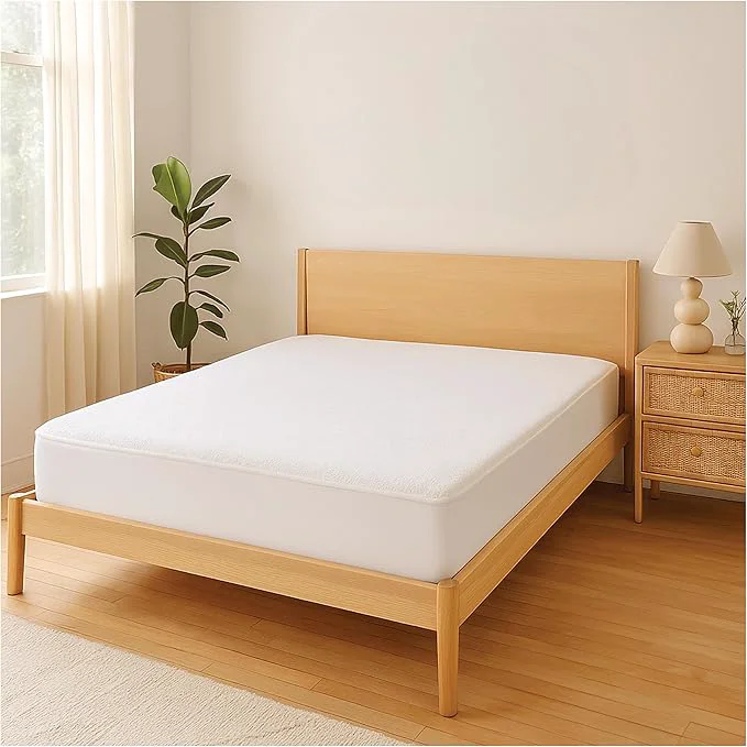 High-Quality Snuze Soft Terry Mattress Protector – King Size Waterproof Cover – Soft Breathable Machine Washable Fits Up to 20 Deep Mattress Easy-to-Use