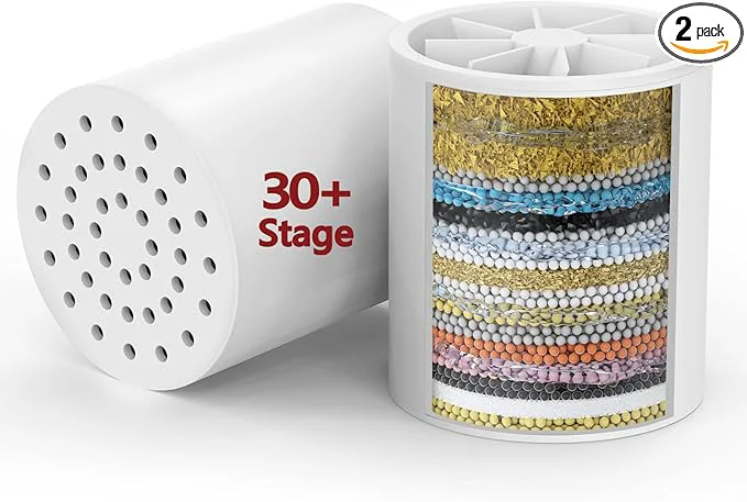 Smart 2 Pack 33 Stage Universal Shower Filter Cartridge Breathable