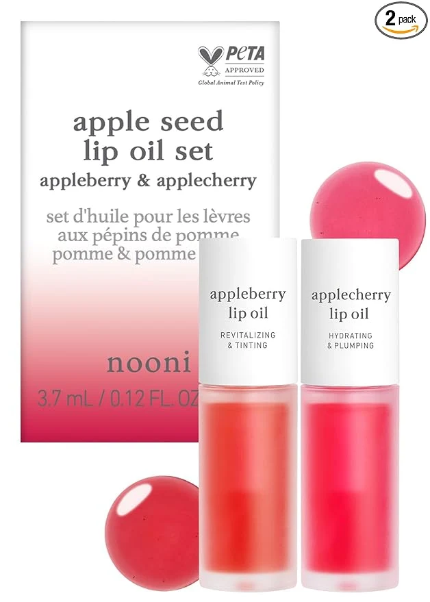 Organic NOONI Korean Lip Oil Set Classic