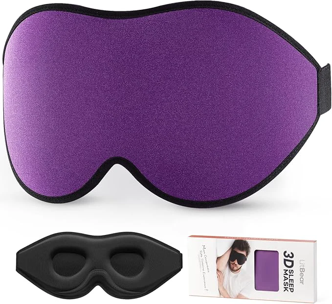 Original LitBear Sleep Mask for Side Sleeper Women Men Eye Mask for Sleeping Light World-Class