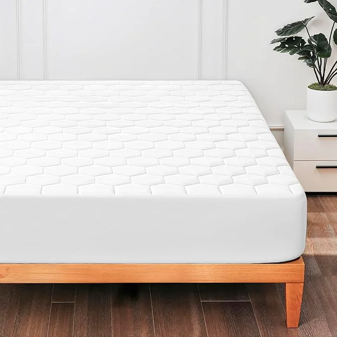 Responsible Hearth amp Harbor Twin Size Quilted Fitted Mattress Pad Cover Waterproof Mattress Protectors Deep Pocket Fitted Mattress Cover 8 quot – 21 quot 39 quot x 75 quot White Efficient