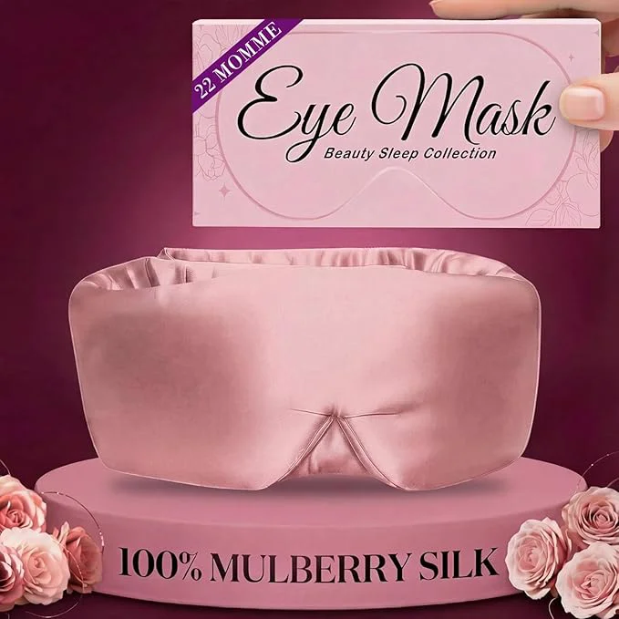 Eco-Friendly SLEEP SANCTUARY Pure Mulberry Silk Sleep Mask Verified