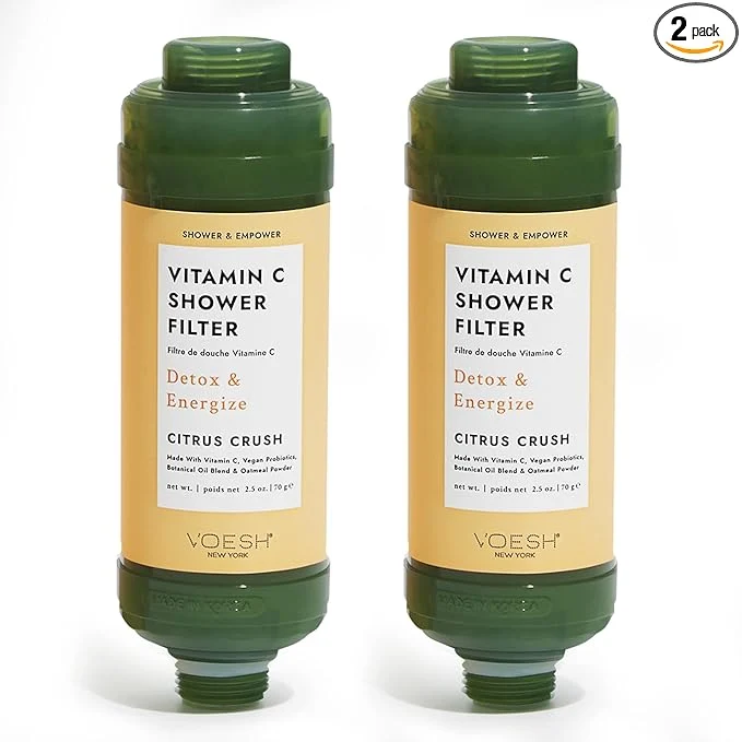 Secure VOESH Vitamin C Shower Filter Duo Citrus Crush Shower Aromatherapy Water Solid