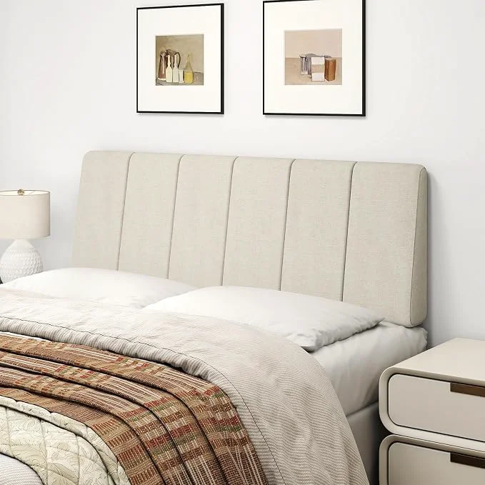 High-Grade Full Size Headboard Only-No Assembly Required Beige Easy to use no assembly required Linen fabric and extra-thick foam for added comfort Modern style headboard full size Superior