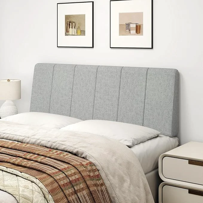 Selected Full Size Headboard Only-No Assembly Required Light Gray Easy to use no assembly required Linen fabric and extra-thick foam for added comfort Modern style headboard full size Next-Generation