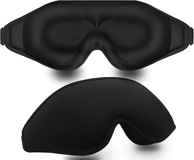Safe Sleep Mask 3D Deep Contoured Eye Covers Premium Material