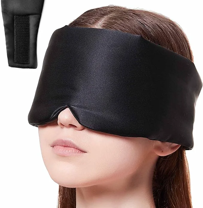 Trusted Nature Silk Sleeping Mask Soft Featherweight Eye Mask Large Wrap-Around Long-Lasting