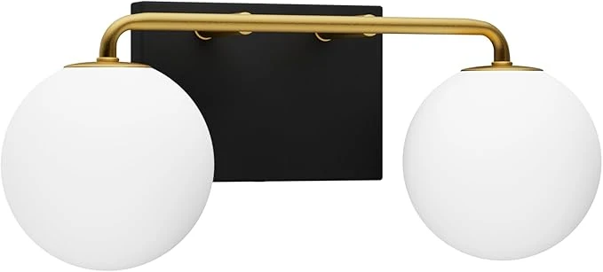 Outstanding Tipace 2 Lights Mid Century Vintage Bathroom Vanity Light Fixtures Over Mirror Casual