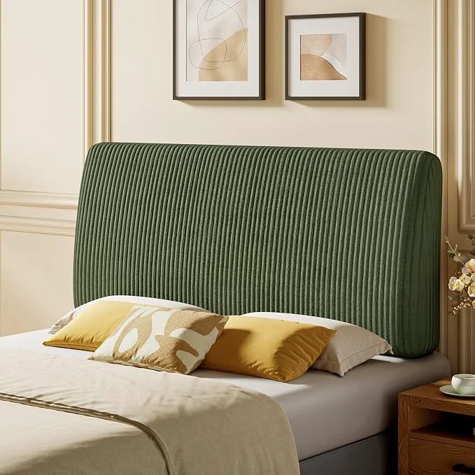 Casual 4.7 quot Upholstered Headboard for Full Size Bed Height Adjustable and Ergonomic Headboard Easy Assemble Sturdy and Durable Olive Green Premium Material