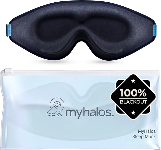 Crafted MyHalos® Sleep Mask – 3D Blackout Eye Mask Original