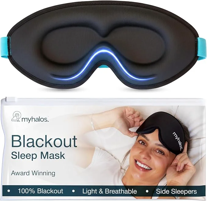 Contemporary MyHalos® Sleep Mask – 3D Blackout Eye Mask First-Class