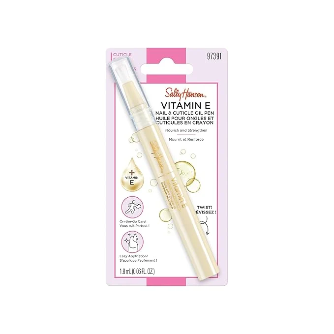 Sophisticated Sally Hansen Vitamin E Nail Cuticle Treatment Pen Hydrates and Conditions Dependable
