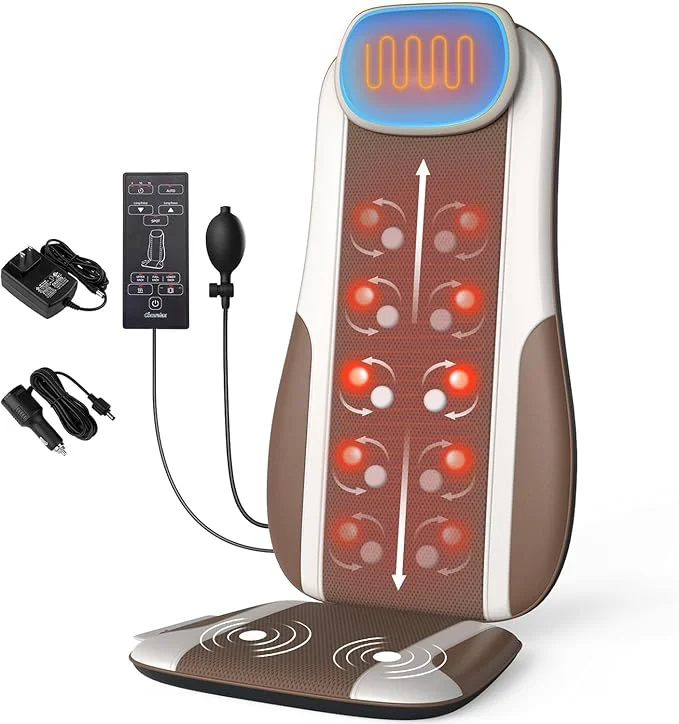 Smooth Shiatsu Back Massager with Heat Massage Chair Pad Seat Cushion Recyclable