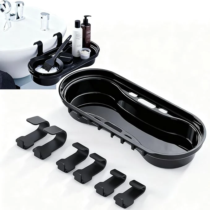 Convenient Salon Storage Rack Shampoo Bottle Shelf Shampoo Bowl Tray to Hold Color Bowls Professional