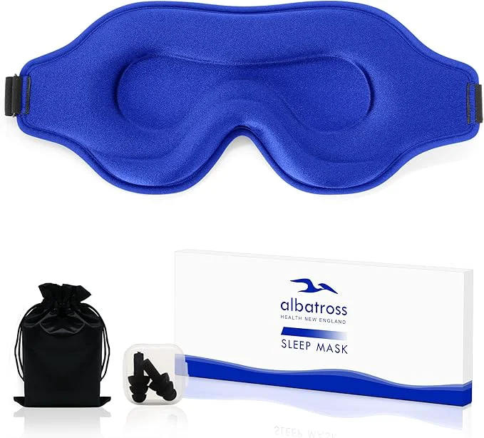 Powerful Sleep Eye Mask for Men Women Sleeping Mask for Side Sleeper Travel Blackout Authentic
