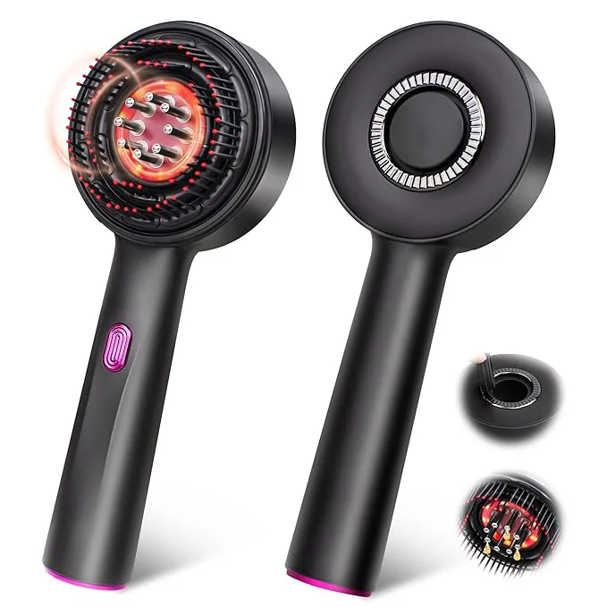Prestigious Rechargeable 3 in 1 Scalp Massager Hair Growth Oil Applicator Electric Scalp Enhanced