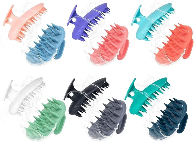 Artisan 4pcs Shampoo Brush Hair Scalp Massager Silicone Scalp Scrubber Scalp Practical