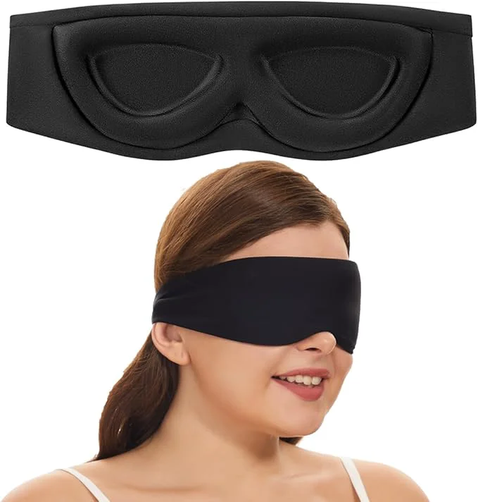 Easy-to-Use ALASKA BEAR Sleep Mask for Side Sleepers Patented Design Cup-Shaped and Smart