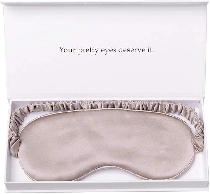 Premium Silk Sleep Mask Light Blocking Luxury Mulberry 19mm Silk Eye Mask Eye Expertly Made