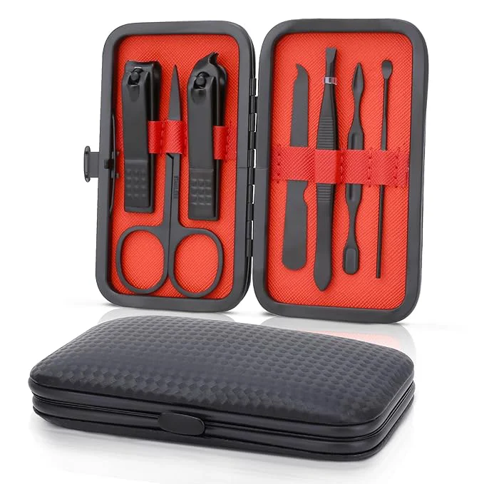 Carefully Designed Manicure Set-Stainless Steel Nail Care Set-Professional 7 in 1 Ingrown Toenail Refined