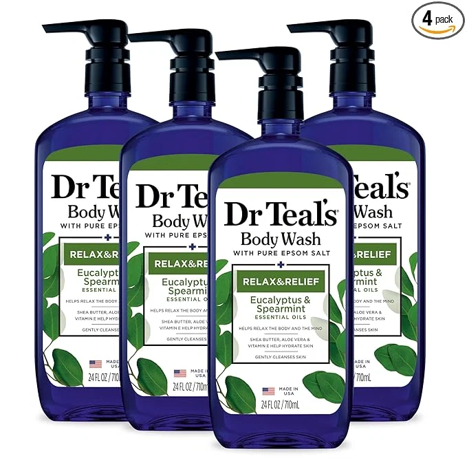 First-Class Dr Teal’s Body Wash with Pure Epsom Salt Relax Relief with Eucalyptus Convenient