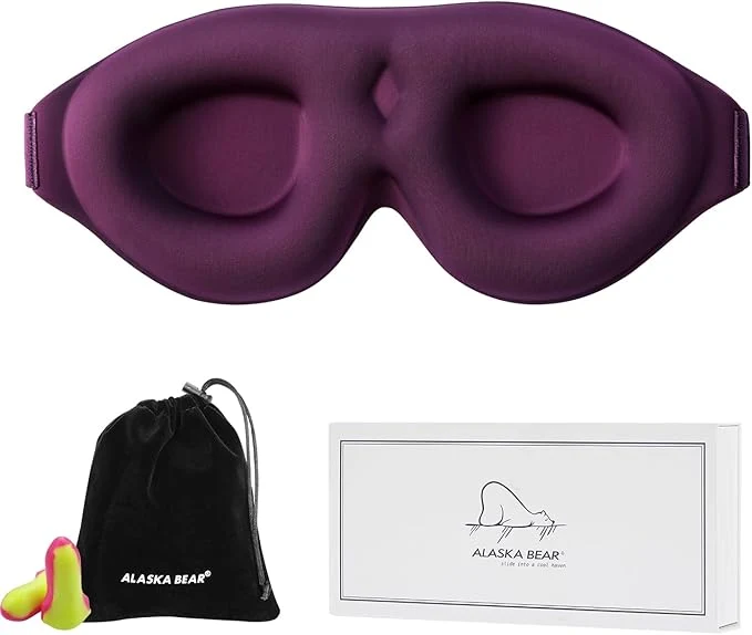 Lightweight ALASKA BEAR Blackout Sleep Mask Next-Generation